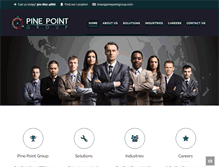 Tablet Screenshot of pinepointgroup.com